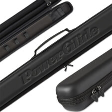 The Peradon cue case Svartur in black for 3/4 piece cues.