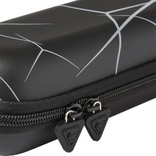 The Peradon cue case Svartur in black for 2 piece cue zip.