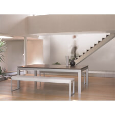 The Fusion in grey metal with walnut rail.