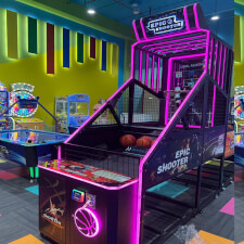Epic Shooter Basketball Arcade Machine Set Up.