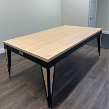 The Dining Table Conversion of the Pureline Blade Slate Bed Table