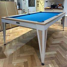 The Pureline Blade Slate Bed with White Table Finish