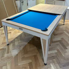 The Dining Table Conversion of the Pureline Blade 7ft Slate Bed Table