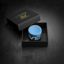 The blue V10 chalk in its box.