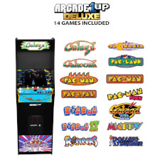 GALAGA Deluxe Arcade Machine In Action!