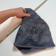 The Pureline Pool Cue Towel In Action!
