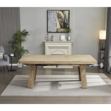 The Rustic Chic in Oak showing dining tops.