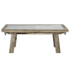 The Rustic Chic in Driftwood showing card table.