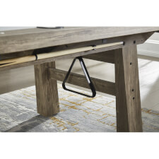 Triangle storage under the Driftwood Rustic Chic.