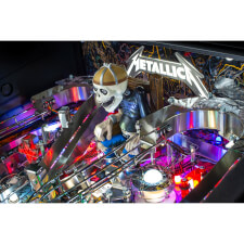 The Stern Metallica Remastered Premium playfield.
