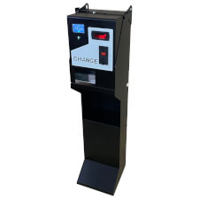 The WIK change machine coins and notes.