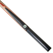 The Balance 3/4 Joint Ash Pool Cue with extension in close up.