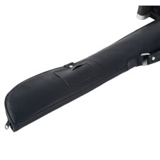 he Pureline Secure Soft case for 2 centrail joint cue closed.