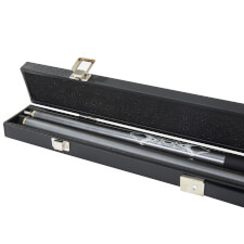 The Pureline Protect Attache case for two central joint cue open.