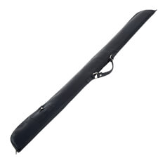 The Pureline secure soft case for three quarter joint cue full length.