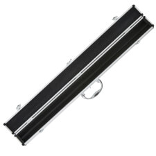Pureline Protect Alluminium Hard Case for 2 piece central joint cues open.