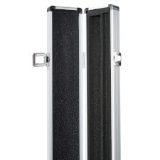 Pureline Protect Alluminium Hard Case for 2 piece central joint cues open.