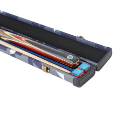 The Pureline Sniper case for 3/4 joint cues open.