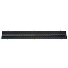 The Pureline Statesman Cue Case for three quarter cues full lenght open.
