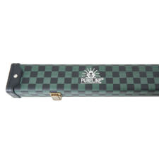 The Pureline Statesman Cue Case for three quarter cues lock.