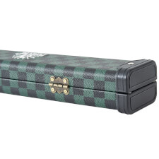 The Pureline Statesman Cue Case for three quarter cues lock.