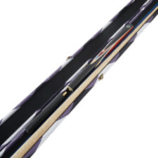 Pureline Diamond cue case for 3/4 joint cues open.