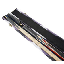 Pureline Diamond cue case for 3/4 joint cues open.