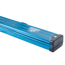 The Pureline Shield case for 3/4 joint cues in blue.