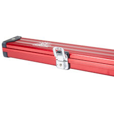 The Pureline Shield case for 3/4 joint cues in red.