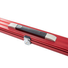 The Pureline Shield case for 3/4 joint cues in red.