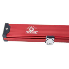 The Pureline Shield case for 3/4 joint cues in red.