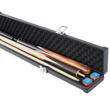 The Pureline Shield extra wide case for 2 cues open.
