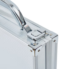 The Shield Aluminium Pool Ball Cary Case lock.