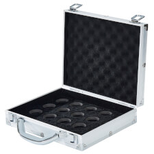 The Shield Aluminium Pool Ball Cary Case open.