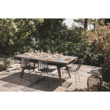 The Cornilleau Origin Outdoor Pool Table Converted into Dining Table.