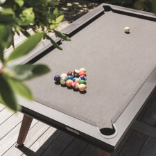 The Cornilleau Origin Outdoor Pool Table Black.