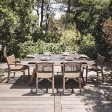 The Cornilleau Origin Outdoor Pool Table in White Converted to Dining Table.