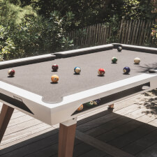 The Cornilleau Origin Outdoor Pool Table in White.