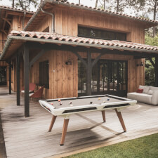 The Cornilleau Origin Outdoor Pool Table in White.
