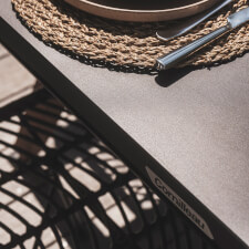 The Cornilleau Origin Outdoor Pool Table Top close up.