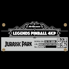 The Numbered Cabinet Badge of the Jurassic Park™ Digital Pinball 