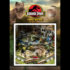The Playfield Design of the AtGames Jurassic Park Mayhem Virtual Pinball.