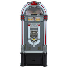 The Pureline 128V retro jukebox with stand