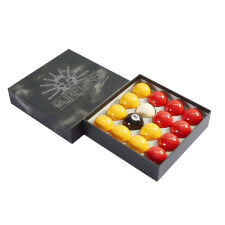 Pureline Premium 2-Inch Red & Yellow Pool Balls.