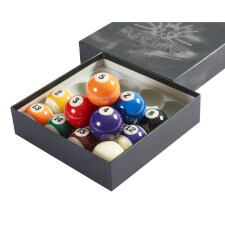 The Pureline Premium Spots & Stripes 2-Inch British Pool Ball Set