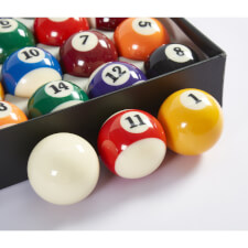 The Pureline Premium Spots & Stripes 2-Inch British Pool Ball Set