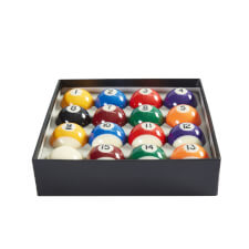 The Pureline Premium Spots & Stripes 2-Inch American Pool Ball Set