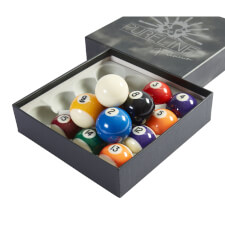 The Pureline Premium Spots & Stripes 2-Inch American Pool Ball Set