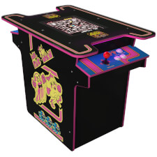 The Ms Pac-Man cocktail arcade.