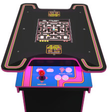 The Ms Pac-Man cocktail arcade.